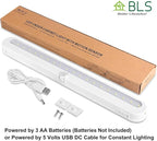 BLS T01L LED Closet Light, Super Bright 20 LED Under Cabinet Lighting Battery - Image 7