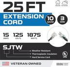Iron Forge Cable 25 ft Lighted Outdoor Extension Cord - Image 2