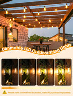 Larkvue 75FT Outdoor String Lights, Patio Lights - Image 3