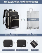 LOVEVOOK Travel Backpack for Women & Men 40L, Airline Approved Carry On - Image 5