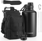 KXIAOCHEN Insulated Water Bottle, Stainless Steel Water Bottle, 2 Lids by KXIAOCHEN