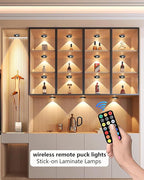 Puck Lights with Remote Control, 2000mAh Rechargeable Cabinet Light, Under - Image 2
