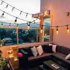 105FT Solar Outdoor String Lights, 32 Shatterproof E26 Edison LED Bulbs - Image 5