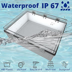 MAKERELE Extra Large Outdoor Waterproof Electrical Box IP67 Clear Waterproof - Image 3