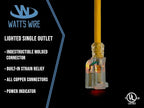 25 ft Outdoor Extension Cord Waterproof - Image 3