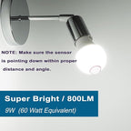 Motion Sensor Light Bulbs for Outdoor Indoor, 9W A19 Motion Detector Led Bulb - Image 4