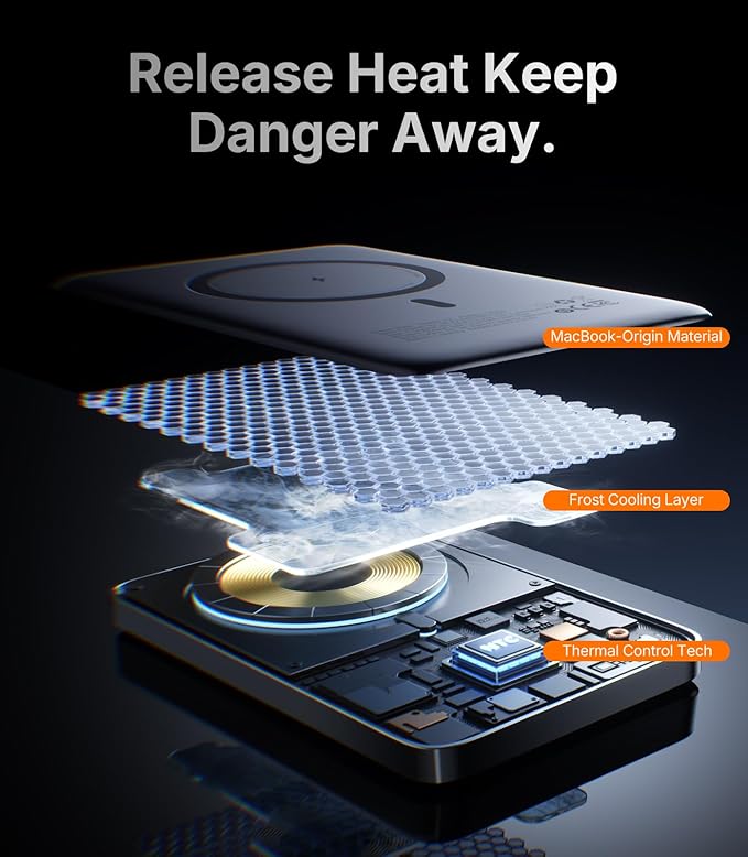 Portable Charger for iPhone, 0.5" Ultra-Slim Magnetic Power Bank, 000mAh Fast - Image 8