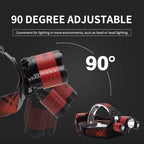 BORUIT B21 Headlamp Rechargeable, LED Super Bright Head Lights - Image 4