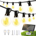 Solar Lights Outdoor Waterproof: G40 45M 150FT Shatterproof Bulbs Patio Lights by Unknown