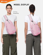 SKYSPER Sling Bag RFID Cross Body Bag Recycled Crossbody Backpack Travel Daypack - Image 6