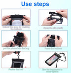 4 Pack Waterproof Phone Pouch IPX8 Universal Waterproof Case Dry Bag Phone - Image 7