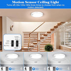 Motion Sensor Ceiling Light Wired, LED Flush Mount Ceiling Light Fixture - Image 2