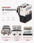 LOVEVOOK Laptop Backpack for Women, 15.6 Inch Work Laptop Bag - Image 2