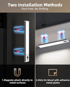 EZVALO 3-Pack Under Cabinet Lighting, 2400mAh Motion Sensor Light, LED Closet - Image 6