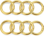 Gkeygo Key Ring Clip, 1 Inch Keychain Rings, 8 Pack Round Carabiner Clip - Image 7