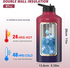 87oz Insulated Water Bottle, BPA Free&Leak Proof, 1.5 Gallon Stainless Steel - Image 3