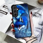 for Samsung Galaxy S23 FE Case, Snowy Mountain Fox Lake Pattern Graphic Design - Image 6