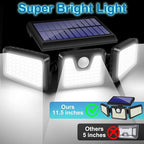 AmeriTop Solar Lights Outdoor, 2 Pack 128 High Brightness LED Cordless Solar - Image 2