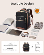 LOVEVOOK 56L Travel Backpack for Women & Men, Airline Approved Carry On Luggage - Image 3