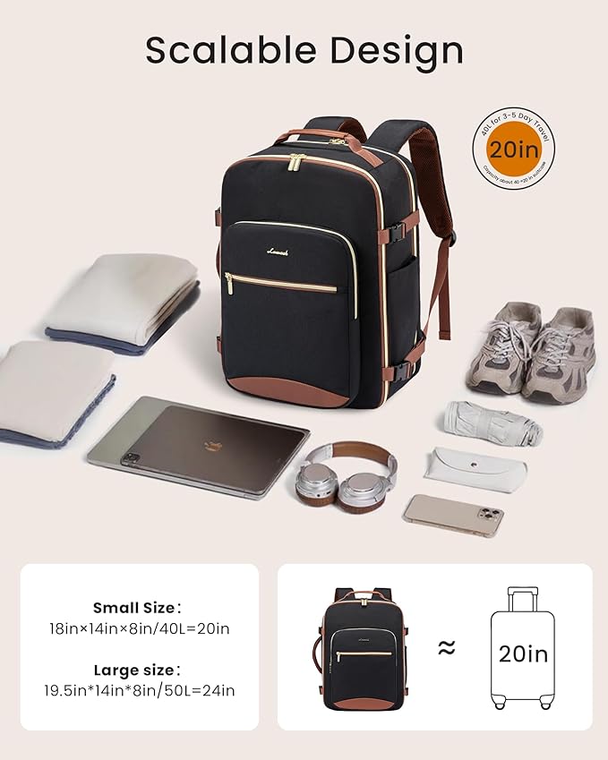 LOVEVOOK 40L Large Travel Backpack - Image 2