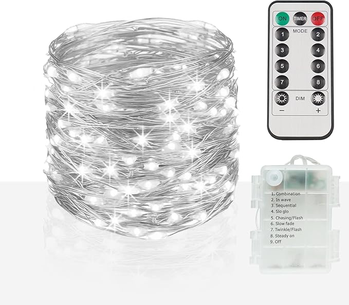 suddus 66ft 200 LED Outdoor String Lights, Led Twinkle Lights by SUDDUS