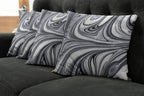 Ambesonne Abstract Throw Pillow Cushion Case Pack of 4, Mix of White and Black - Image 7