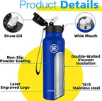 Han's Bottle Sports Water Bottle - 24 Oz - Image 5