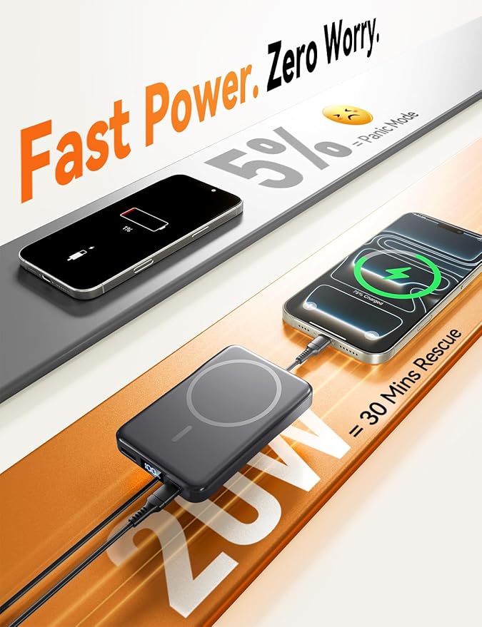 Aobbow Magnetic Portable Charger, 10000mAh - Image 3