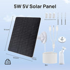 ECO-WORTHY Solar Panel for Ring Camera Outdoor Wireless, 5W Fast Charging - Image 2