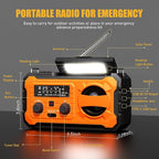Hand Crank Emergency Radio, 10000mAh Weather Radio - Image 8