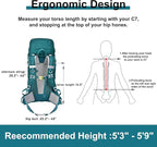 N NEVO RHINO 40L Internal Frame Hiking Backpack - Image 7