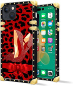 Compatible with iPhone 14 Case, Elegant High Heels Luxury Golden Decoration - Image 2
