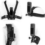 BRDRC Accessories Kit for Insta 360 X5 X4 Air, Chest Mount Head Strap Harness by BRDRC