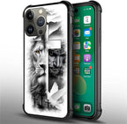 for iPhone 13 Pro Case, Lion Cross Jesus Christ Dove Pattern Graphic Design - Image 5