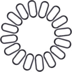 16 Pcs Carabiners Clip, Oval Shape Cute Carabiner Keychain Clip Aluminum Hook by Unknown