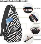 Animal Zebra Print Sling Bag For Women Men Fashion Backpack Crossbody Shoulder - Image 4