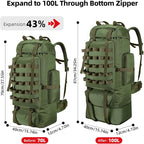 70L/100L Camping Hiking Backpack - Image 2