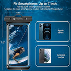 SYNCWIRE [2-Pack Waterproof Case IPX8 Universal Waterproof Phone Pouch Dry Bag - Image 6