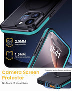 Lanhiem Magnetic for iPhone 16 Pro Max Waterproof Case, Dustproof Case Built-in - Image 4