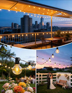 Brightever 25FT Solar String Lights Outdoor Waterproof, G40 Solar Lights - Image 7