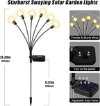 ZFNN Solar Lights Outdoor Garden – 6 Pack 36 LEDs Solar Firefly Lights - Image 5