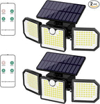 Solar Lights Outdoor with Motion Sensor, 2500LM 167 LED Security Lights with by Sunenvoy