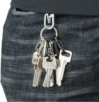 30PCS Mini SF Carabiner Clips Tiny Alloy Spring Snap Hook Keychain Clasps EDC - Image 8