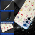 for Samsung Galaxy S24 FE Case, HL2 Aesthetic Bow Preppy Collage Hybrid 2 Layer - Image 3