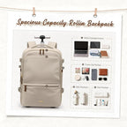 GOLF SUPAGS Rolling Backpack for Women 17 Inch Convertible Travel Laptop - Image 6