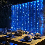 Dazzle Bright 300 LED Curtain String Lights, Christmas Fairy Lights - Image 6