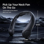 JISULIFE Portable Neck Fan Upgraded, Neckbrace Personal Hands Free, 5 Speed - Image 6