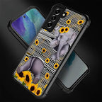 for Samsung Galaxy S22 Plus Case, Cute Little Elephant Sunflower White Line Art - Image 3