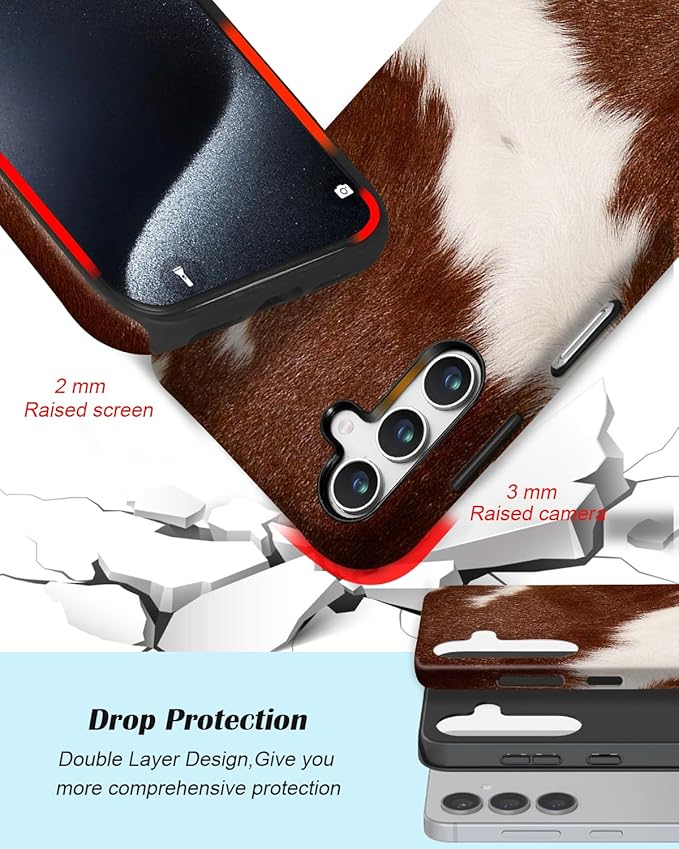 Compatible for Samsung Galaxy S26 Plus 5G Case, Dual Layer Heavy Duty 2 in 1 - Image 3