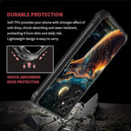 for Samsung Galaxy S21 Ultra Case, Star Cave Hungry Wolf Pattern Graphic Design - Image 6